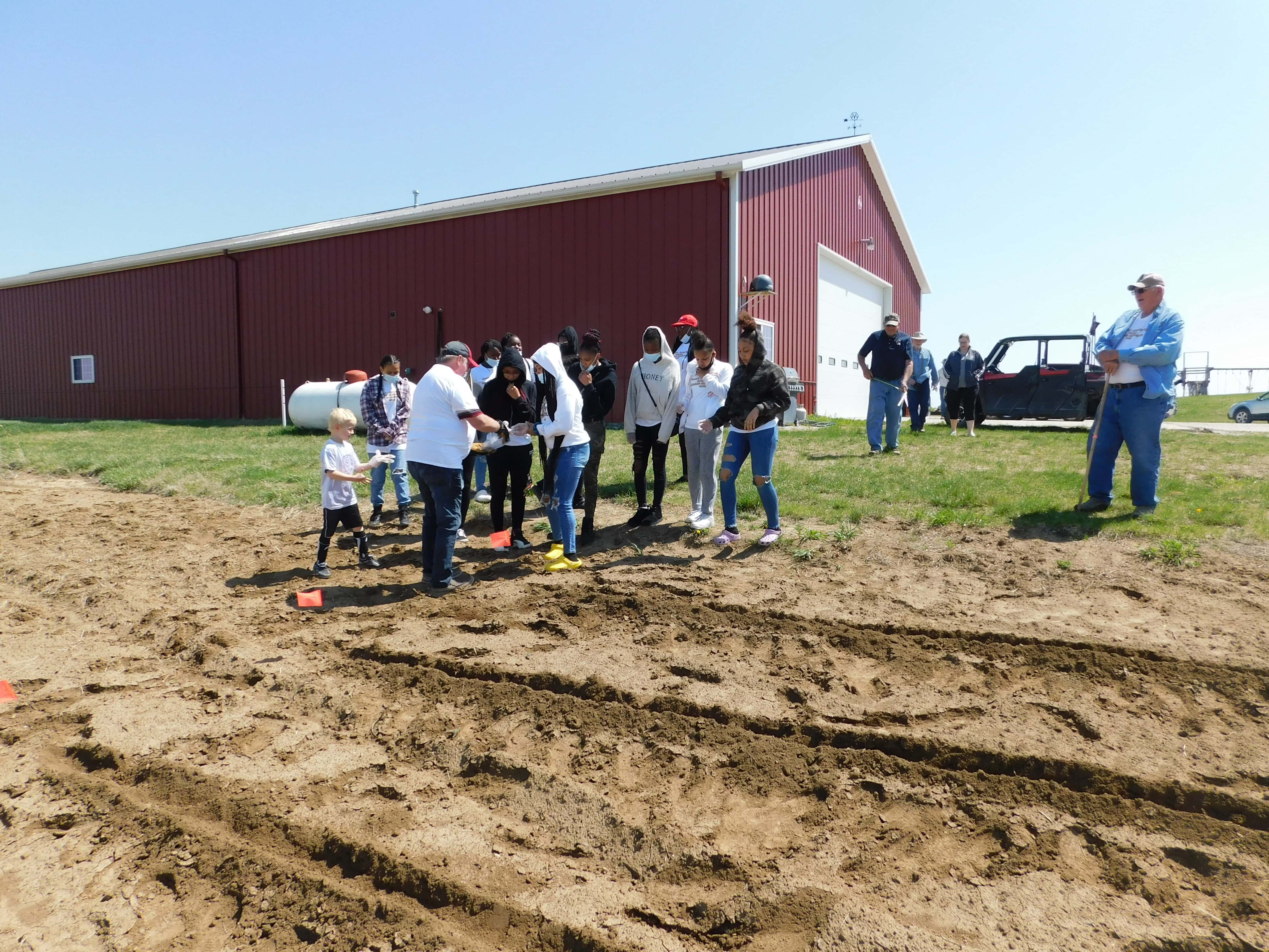 Planting Crops: A Day at Big Red Shed